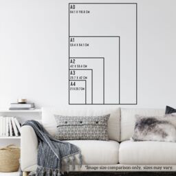 Artery8 1865 Spruner Map The Roman Empire Under Constantine A4 Artwork Framed Wall Art Print in Black - thumbnail 4