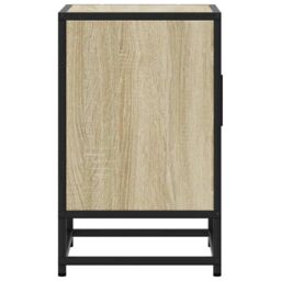 Berkfield Home Bedside Cabinets 2 pcs Sonoma Oak 40x31x50 cm Engineered Wood & Metal in Brown - Size: 40 x 31 x 50 cm - thumbnail 7
