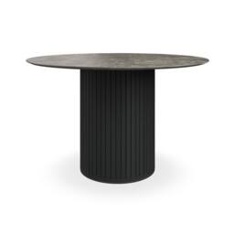 More4Homes Arlo Round Dining Table w Black Legs in Grey - thumbnail 2