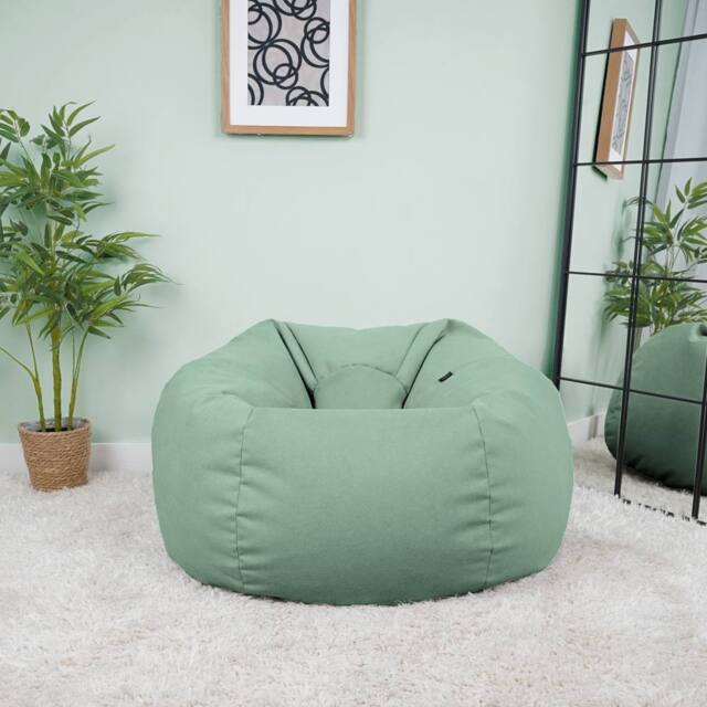 rucomfy Beanbags rucomfy Veneto Classic Bean Bag for Adults - Soft Lounge Chair in Jade - image 1