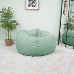 rucomfy Beanbags rucomfy Veneto Classic Bean Bag for Adults - Soft Lounge Chair in Jade - thumbnail 3