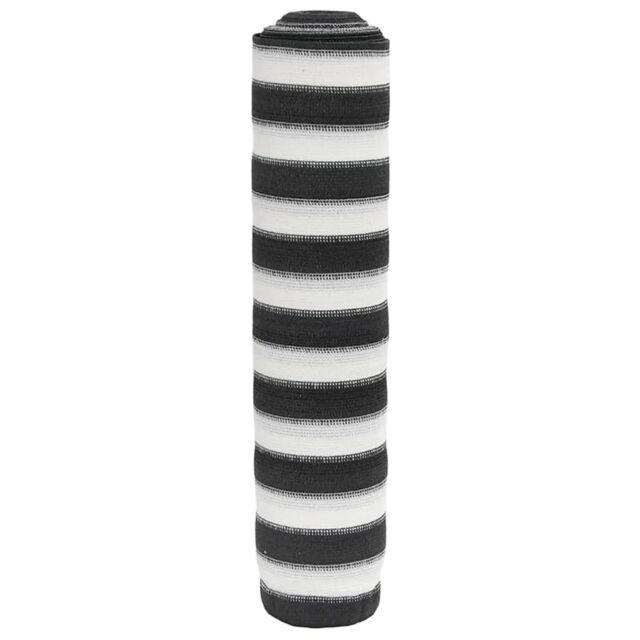 Berkfield Home Privacy Net Anthracite & White 1.8x10 m HDPE 75 g/m¬≤ in Black - image 1