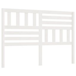 Berkfield Home Bed Headboard White 166x4x100 cm Solid Wood Pine - Size: 166 x 4 x 100 cm - thumbnail 2