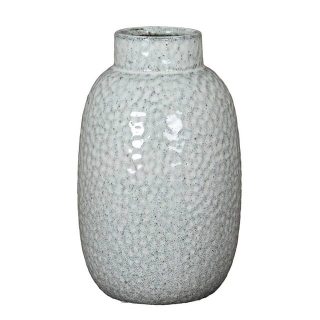 Lemon Pavilion Furniture and Decor Cairn Dimple Medium Vase - Ceramic - L16 x W16 x H28 cm - White