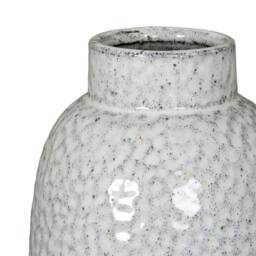 Lemon Pavilion Furniture and Decor Cairn Dimple Medium Vase - Ceramic - L16 x W16 x H28 cm - White - thumbnail 3