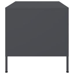 Berkfield Home Coffee Table Anthracite 68x50x50.5 cm Steel in White - thumbnail 6