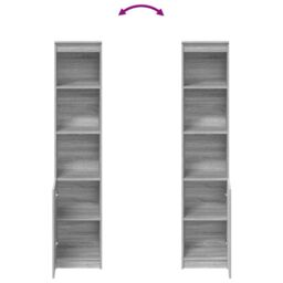 Berkfield Home Highboard Grey Sonoma 37.5x35x180 cm Engineered Wood - thumbnail 8