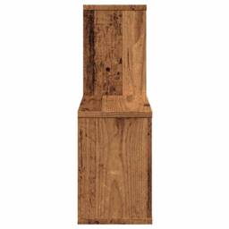 Berkfield Home Wall Shelf Old Wood 100x18x53 cm Engineered Wood in Brown - Size: 100 x 18 x 53 cm - thumbnail 5