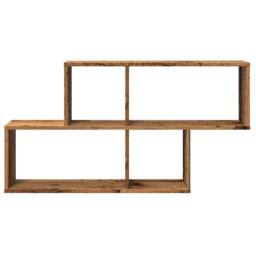 Berkfield Home Wall Shelf Old Wood 100x18x53 cm Engineered Wood in Brown - Size: 100 x 18 x 53 cm - thumbnail 4