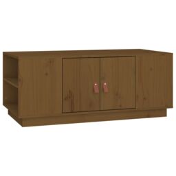 Berkfield Home Coffee Table Honey Brown 100x50x41 cm Solid Wood Pine - Size: 100 x 50 x 41 cm - thumbnail 2