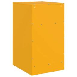 Berkfield Home Bedside Cabinets 2 pcs Mustard Yellow 34.5x39x62 cm Steel - thumbnail 9