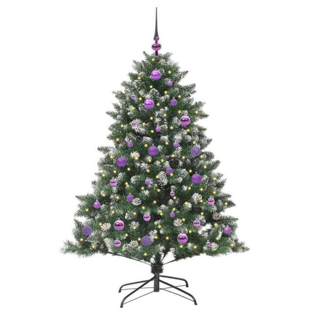 Berkfield Home Modern Artificial Christmas Tree with Stand Green 105 x 105 x 150 cm - image 1