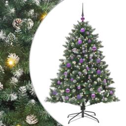 Berkfield Home Modern Artificial Christmas Tree with Stand Green 105 x 105 x 150 cm - thumbnail 3