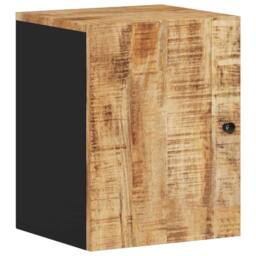 Berkfield Home Beautiful Bathroom Wall Cabinet 38x33x48 cm Solid Wood Mango in Brown - Size: 38 x 33 x 48 cm - thumbnail 3