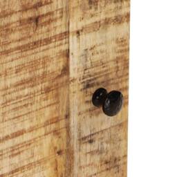 Berkfield Home Beautiful Bathroom Wall Cabinet 38x33x48 cm Solid Wood Mango in Brown - Size: 38 x 33 x 48 cm - thumbnail 9