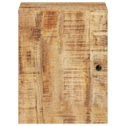Berkfield Home Beautiful Bathroom Wall Cabinet 38x33x48 cm Solid Wood Mango in Brown - Size: 38 x 33 x 48 cm - thumbnail 4