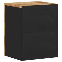 Berkfield Home Beautiful Bathroom Wall Cabinet 38x33x48 cm Solid Wood Mango in Brown - Size: 38 x 33 x 48 cm - thumbnail 6