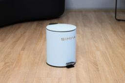 simpa 5L Slim Soft-Closing Pedal Dustbin in Light Blue - thumbnail 3