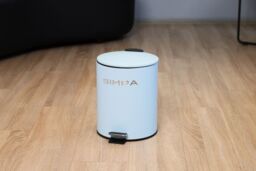 simpa 5L Slim Soft-Closing Pedal Dustbin in Light Blue - thumbnail 4