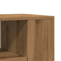 Berkfield Home TV Cabinet with Wheels Artisan Oak 102x34.5x43 cm Engineered Wood in Brown - thumbnail 8