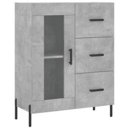 Berkfield Home Highboard Concrete Grey 69.5x34x180 cm Engineered Wood - thumbnail 7