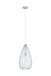 Orsina Sleek Teardrop Pendant Light, Effortlessly Maintained Down Light Wall, Contemporary Ceiling Light in Silver - thumbnail 2