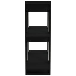 Berkfield Home Book Cabinet/Room Divider Black 80x30x87 cm - Size: 80 x 30 x 87 cm - thumbnail 6