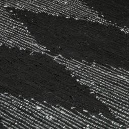 Native Home & Lifestyle Lea Diamond Leather & Cotton Rug in Black - Size: 200 cm x 300 cm - thumbnail 3