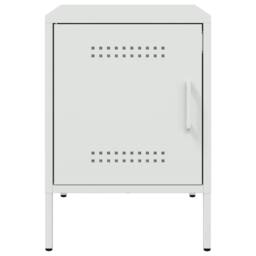 Berkfield Home Bedside Cabinets 2 pcs White 36x39x50.5 cm Steel - thumbnail 6