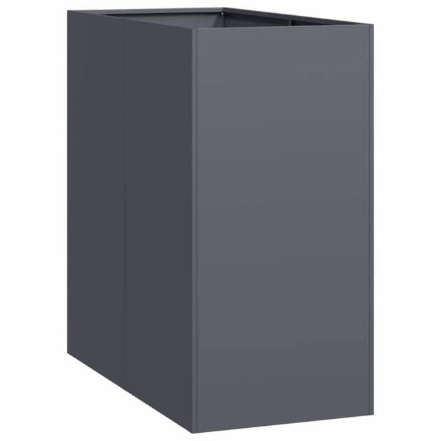 Berkfield Home Planter Anthracite 40x80x80 cm Steel in Dark Grey - Size: 40 x 80 x 80 cm - image 1