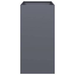 Berkfield Home Planter Anthracite 40x80x80 cm Steel in Dark Grey - Size: 40 x 80 x 80 cm - thumbnail 4