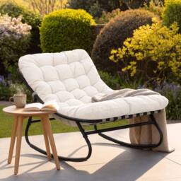 Artemis Home Solace Outdoor Rocking Chair in White