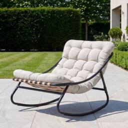 Artemis Home Solace Outdoor Rocking Chair in White - thumbnail 2
