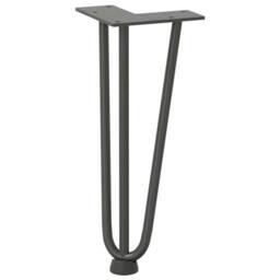 Berkfield Home Hairpin Table Legs 4 pcs Anthracite 30 cm Solid Steel in Charcoal - thumbnail 4