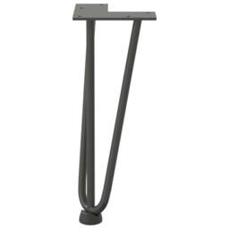 Berkfield Home Hairpin Table Legs 4 pcs Anthracite 30 cm Solid Steel in Charcoal - thumbnail 5