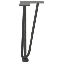 Berkfield Home Hairpin Table Legs 4 pcs Anthracite 30 cm Solid Steel in Charcoal - thumbnail 6