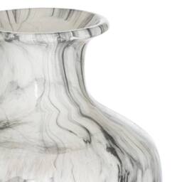 Hill Interiors Marble Squat Vase in White - thumbnail 2