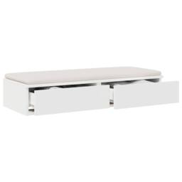 Berkfield Home Bed Drawers White 80x36, 5x16, 5 cm Engineered Wood - thumbnail 3