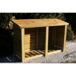 Churnet Valley Garden Furniture Ltd Heavy Duty Log Store - L60 x W180 x H120 cm - Min. Assembly Required in Brown - thumbnail 2