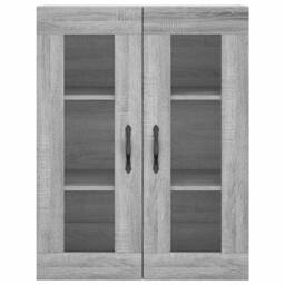 Berkfield Home Wall Mounted Cabinet Grey Sonoma 69.5x34x90 cm Engineered Wood - thumbnail 7