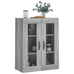 Berkfield Home Wall Mounted Cabinet Grey Sonoma 69.5x34x90 cm Engineered Wood - thumbnail 4
