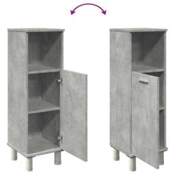 Berkfield Home Bathroom Cabinet Concrete Grey 30x30x95 cm Engineered Wood - Size: 30 x 30 x 95 cm - thumbnail 8