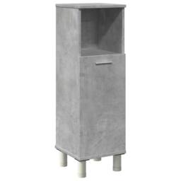 Berkfield Home Bathroom Cabinet Concrete Grey 30x30x95 cm Engineered Wood - Size: 30 x 30 x 95 cm