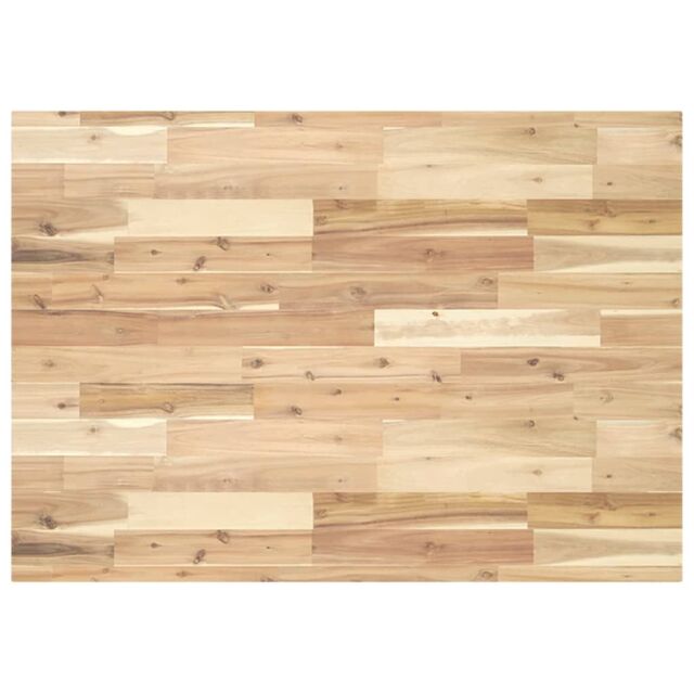 Berkfield Home Desk Top Untreated 80x70x4 cm Solid Wood Acacia in Brown - Size: 80 x 70 x 4 cm - image 1