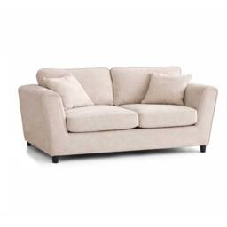 Furnishings For Less UK Ascot Large 3 Seater Sofa Chenille Fabric Beige Couch - thumbnail 5