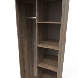 Ready Assembled 2 U Fuji Open Wardrobe (Ready Assembled) in Dark Brown - thumbnail 5