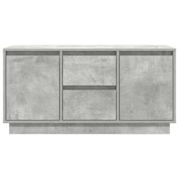 Berkfield Home TV Cabinet with LED Lights Concrete Grey 100x41x50 cm - Size: 100 x 41 x 50 cm - thumbnail 7