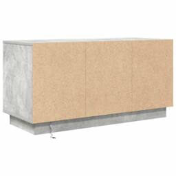 Berkfield Home TV Cabinet with LED Lights Concrete Grey 100x41x50 cm - Size: 100 x 41 x 50 cm - thumbnail 9