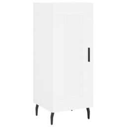 Berkfield Home Highboard White 34.5x34x180 cm Engineered Wood - thumbnail 5