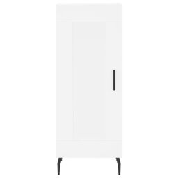 Berkfield Home Highboard White 34.5x34x180 cm Engineered Wood - thumbnail 6